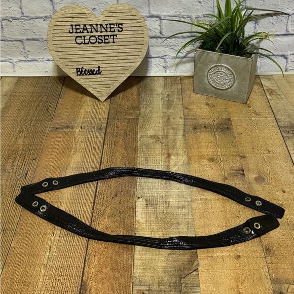 Coach bag replacement straps black patent leather - Picture 1 of 5